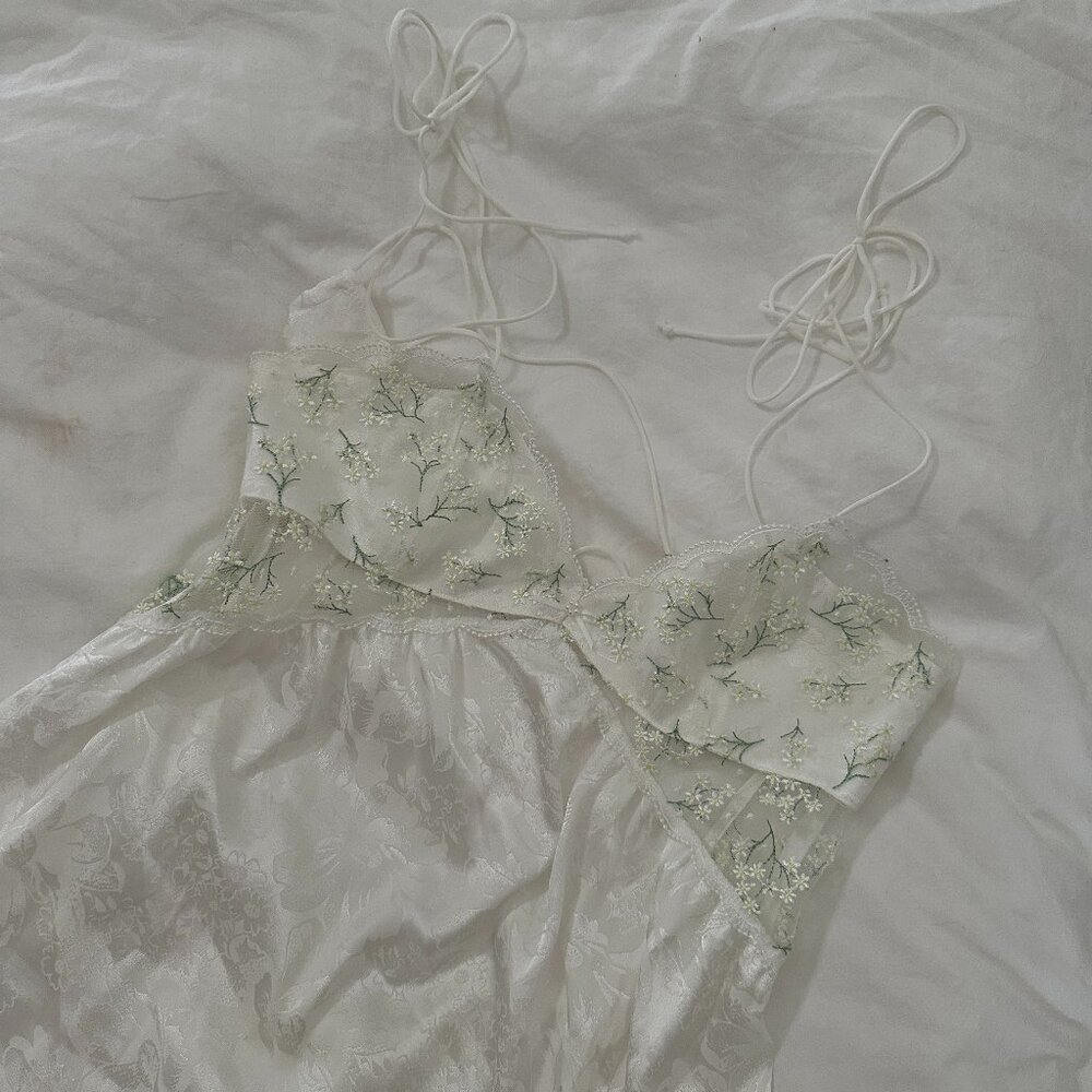 For Love & Lemons Babydoll White Slip